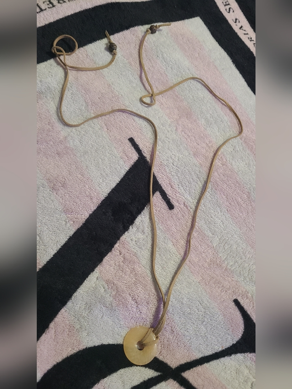 Yellow Jasper Donut Pendent - Picture 5 of 9